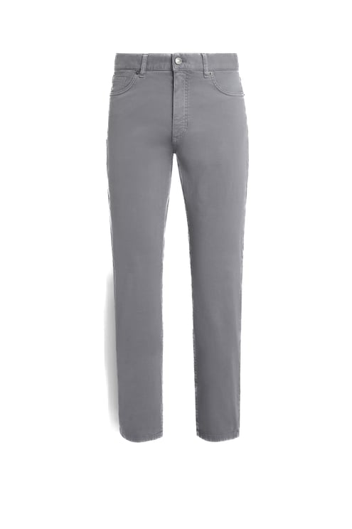 Zegna Roccia Light Grey Comfort Jeans