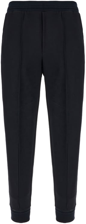 Zegna Zegna Midnight blue stretch cotton joggers