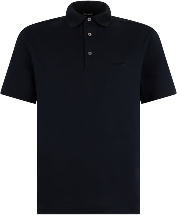 Zegna Cotton polo with short sleeves
