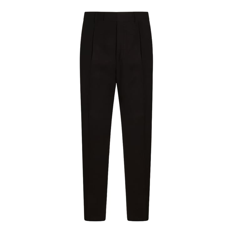 Zegna Tailored Slim Fit Trousers With Classic Waistband