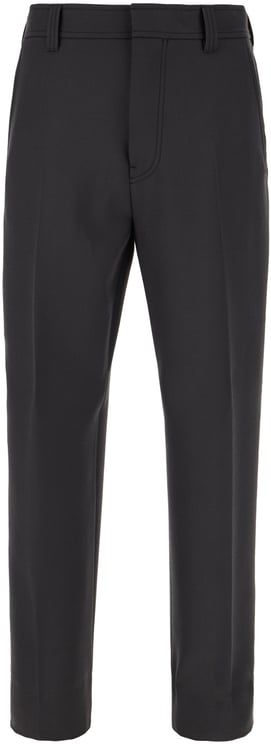 Zegna Zegna Charcoal wool pants