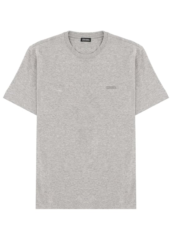 Zegna Classic Crew Neckline Chest Logo T-Shirt