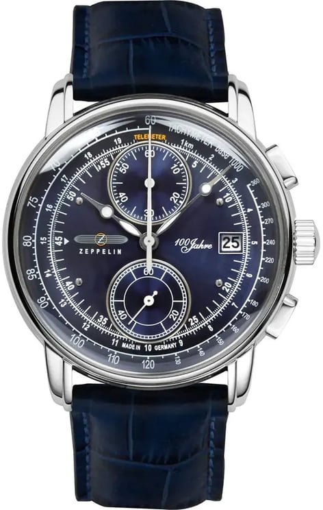 Zeppelin 8670-3 100 Jahre chronograaf heren horloge