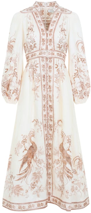 Zimmermann Zimmermann Indra Plunge Midi Dress