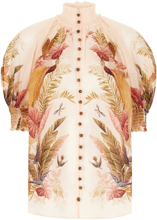 Zimmermann Zimmermann Printed ramie Ascension blouse