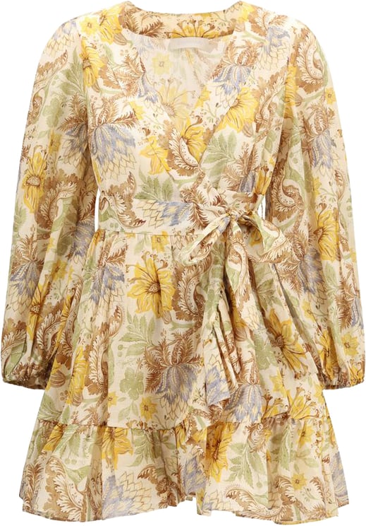 Zimmermann Zimmermann Bicolor Cotton Casual Dress