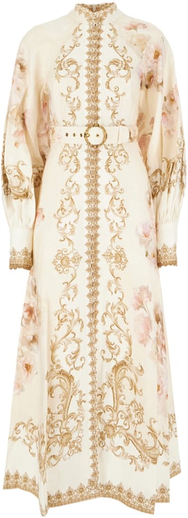 Zimmermann Zimmermann Printed linen Hypnotic dress