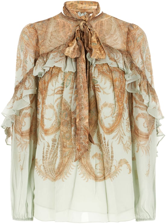 Zimmermann Zimmermann Printed viscose Memento Flutter blouse