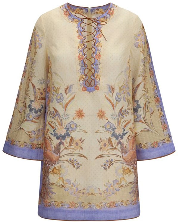 Zimmermann Zimmermann Multicolor Linen Casual Dress