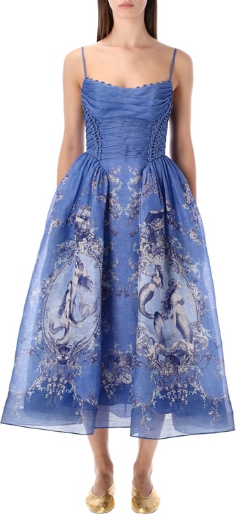 Zimmermann Zimmermann Rebellion silk-linen midi dress