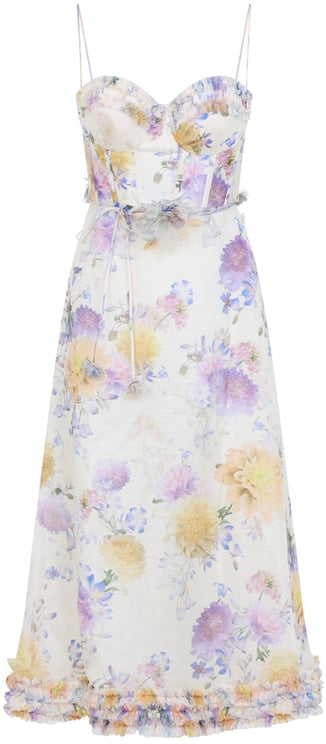 Zimmermann Zimmermann Luna Riffle Midi Dress
