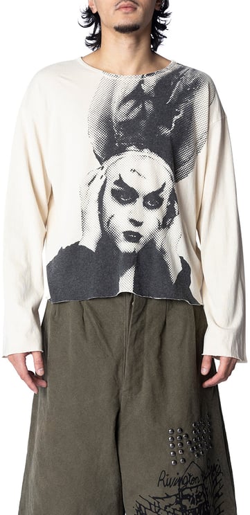 123 RIVINGTON CLAYTON LS TEE VINTAGE WHITE