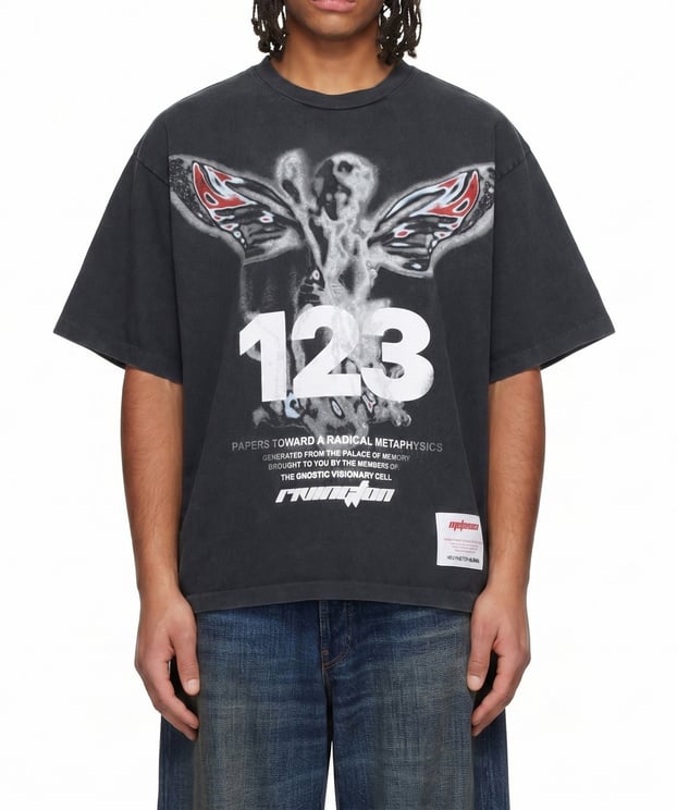 123 RIVINGTON IN TIMES LIKE THESE CVA TEE MECH BLACK GREY