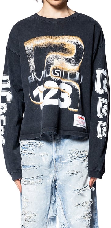 123 RIVINGTON META ALMA CVA LS TEE VINTAGE BLACK RUST