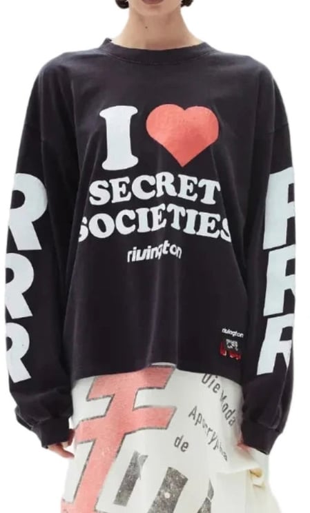 123 RIVINGTON SECRET SOCIETITES GARDEN LS BLACK
