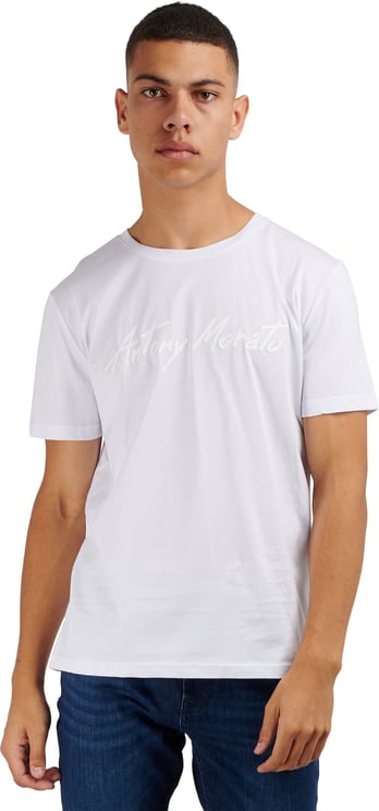 Antony Morato T-Shirt Logo Wit Wit