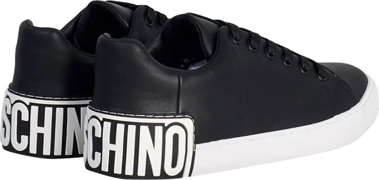 Moschino Sneaker Vulc Vitello Black Zwart
