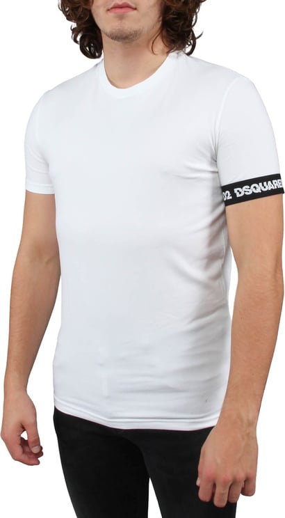 Dsquared2 Round Neck T-shirt Wit
