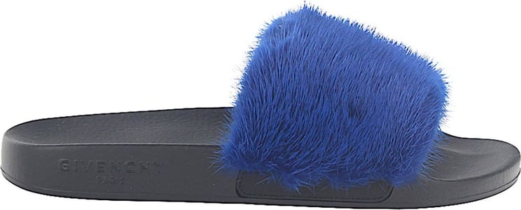 Givenchy Women Sandals PARIS Mink Fur Rubber - Olymp Blauw
