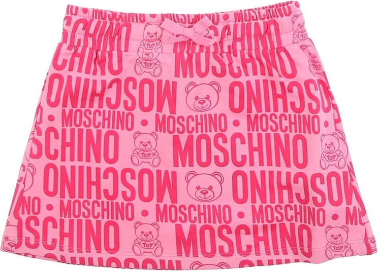 Moschino Short Skirt Fuxia Toy Logo Roze