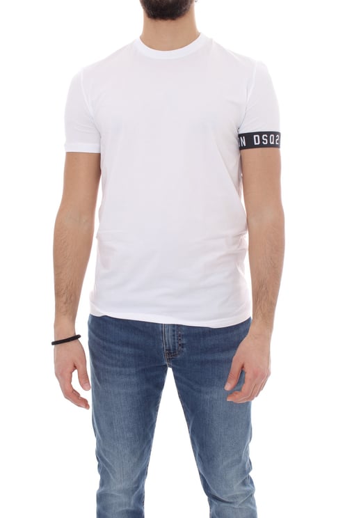 Dsquared2 T-shirt Wit Wit