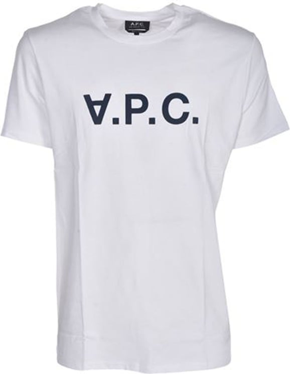 A.P.C. Vpc Blanc H T-shirt Blue Blauw