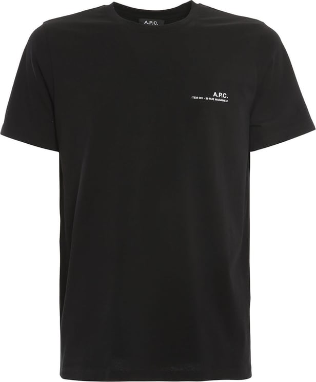 A.P.C. t shirt item black Zwart