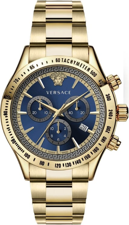 Versace VEV700619 Chrono Classic heren horloge chronograaf 44 mm Blauw