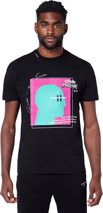 My Brand Facade Street Horizons T-Shirts Zwart