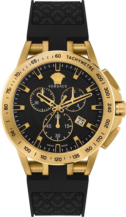 Versace VE3E00321 Sport Tech heren horloge 45 mm Zwart