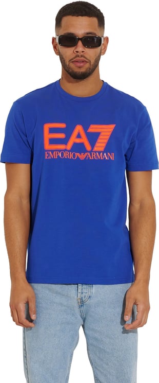 EA7 T-shirt Blue Blauw