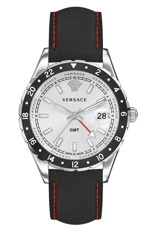 Versace V11070017 Hellenyium GMT heren horloge Zilver