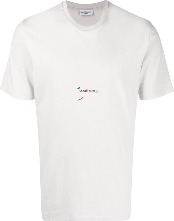Saint Laurent T-shirts And Polos Gray Grijs