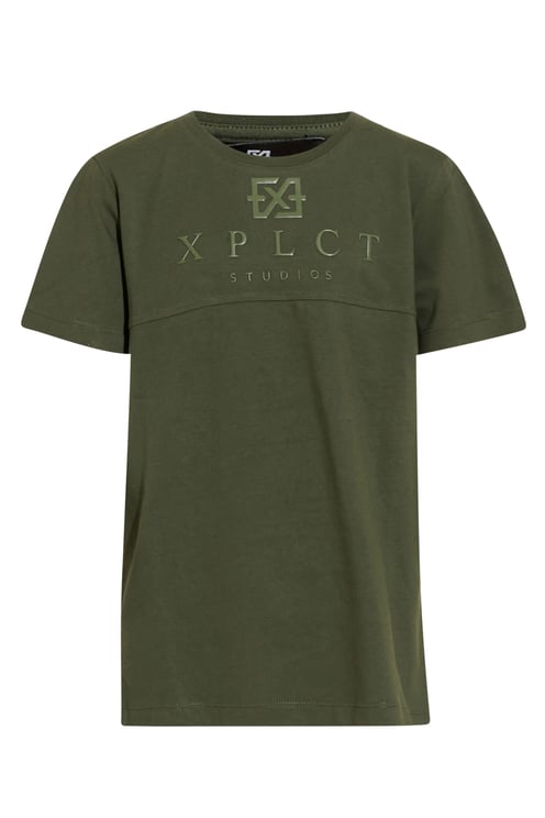 XPLCT Studios Studios Brand Tee Ki Green Groen