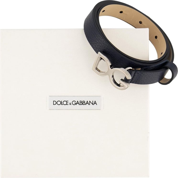 Dolce & Gabbana Logo Belt Blauw