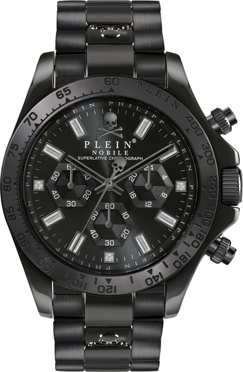 Philipp Plein PWCAA0421 Nobile Wonder horloge 43 mm Zwart