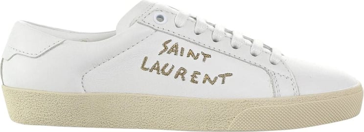 Saint Laurent Saint Laurent Court Classic Leather Sneakers Wit