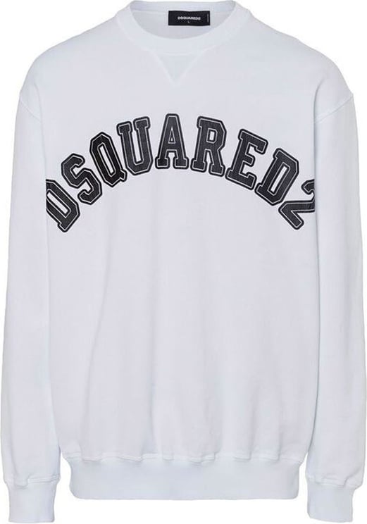 Dsquared2 Dsquared2 Logo Cotton Sweatshirt Wit