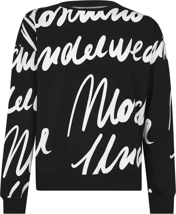 Moschino Moschino Underwear Logo Cotton Sweatshirt Zwart