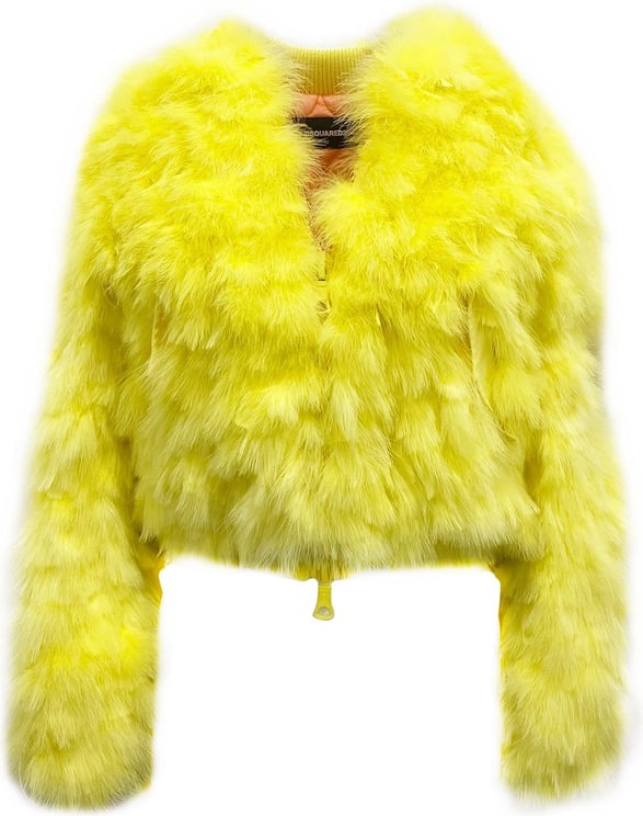 Dsquared2 Dsquared2 Feathers Bomber Jacket Geel