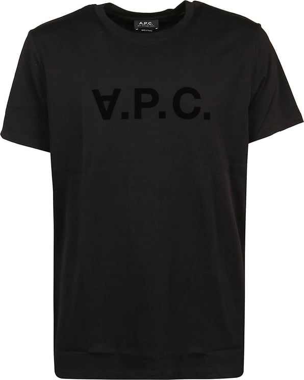 A.P.C. Vpc Color H T-shirt Black Zwart