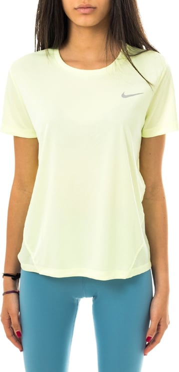 Nike T-shirt Woman Miler Aj8121-701 Groen