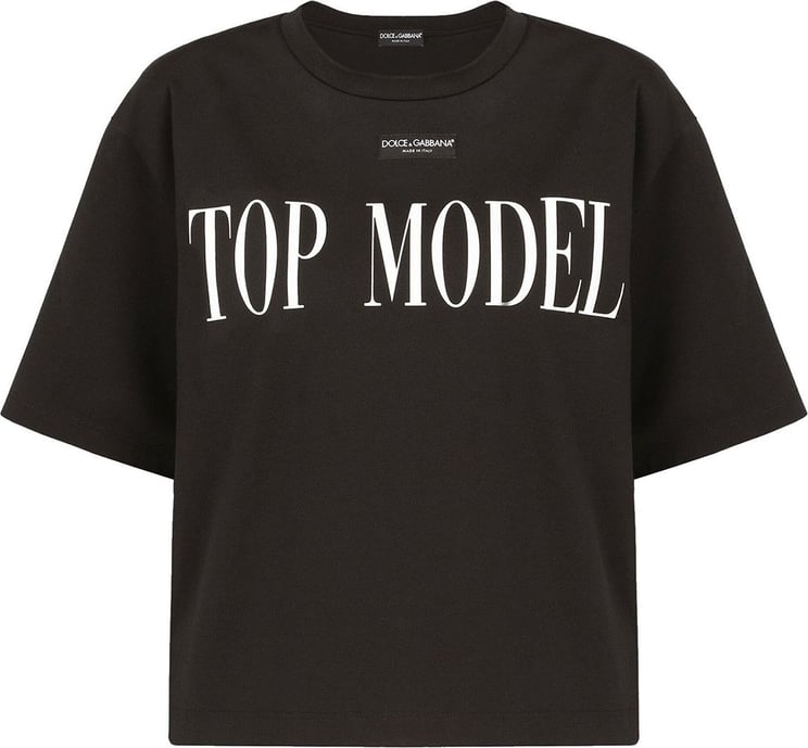 Dolce & Gabbana Dolce & Gabbana Top Model T-Shirt Zwart
