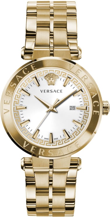 Versace VE2G00521 Aion heren horloge 44 mm Zilver