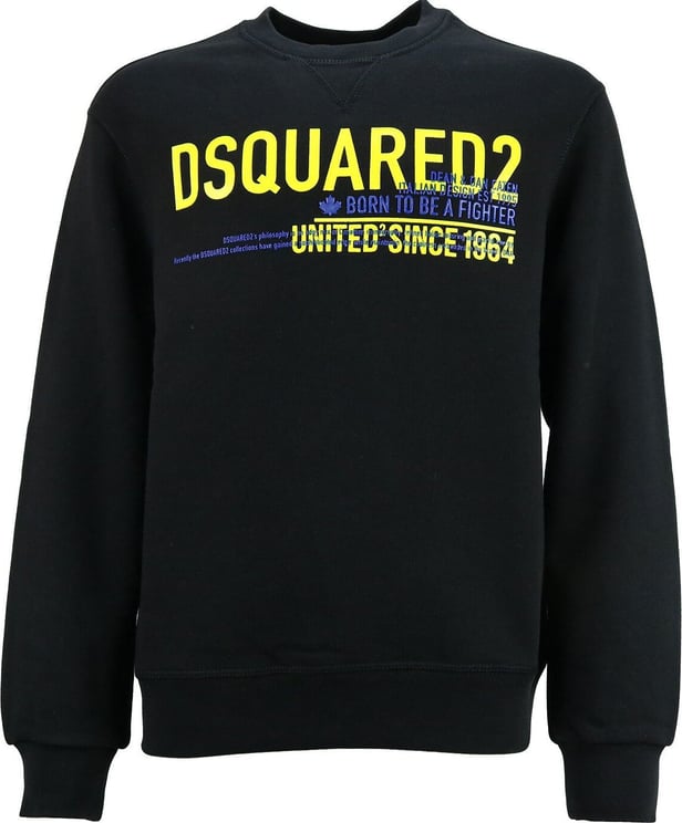 Dsquared2 Sweater Zwart Relax Fit Zwart