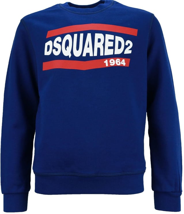 Dsquared2 Sweater 1964 Blauw Relax Fit Blauw