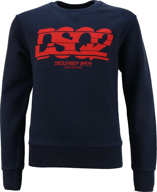 Dsquared2 Sweater Blauw Rood Blauw