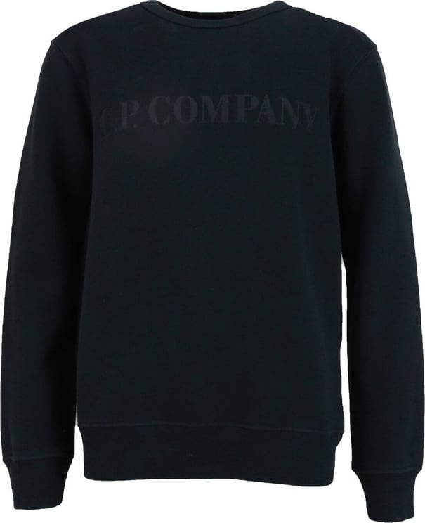 CP Company Sweatshirt Logo tst Crew zwart Zwart