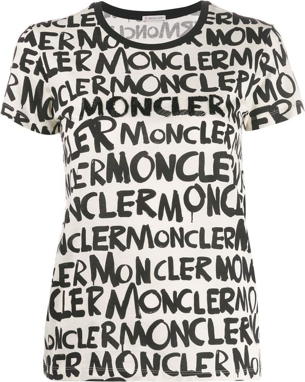 Moncler Allover Logo T-shirt Divers
