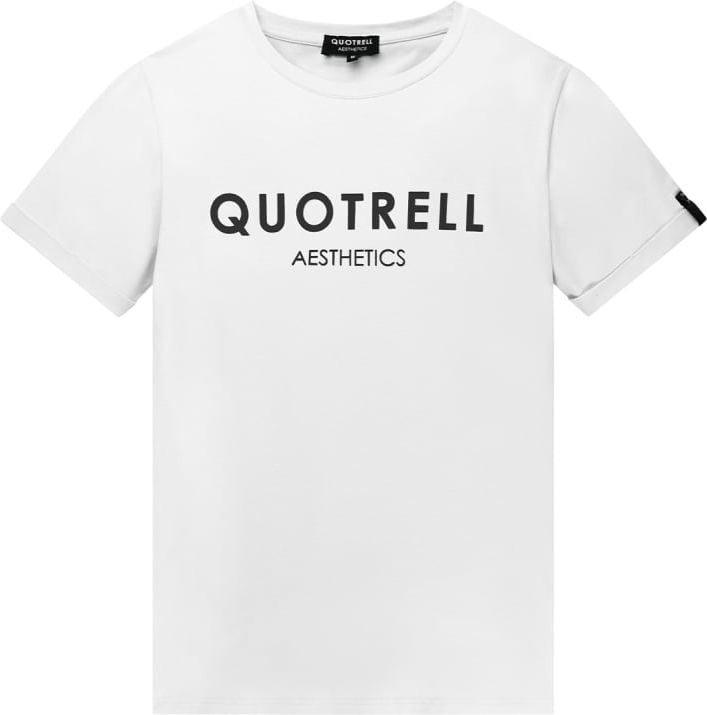 Quotrell Denver T-shirt | White/black Wit